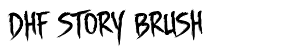 DHF Story Brush font preview